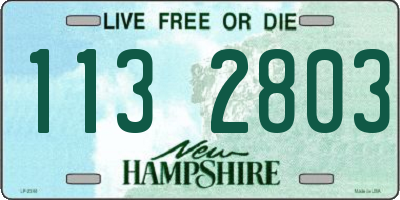 NH license plate 1132803