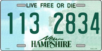 NH license plate 1132834