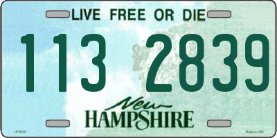 NH license plate 1132839
