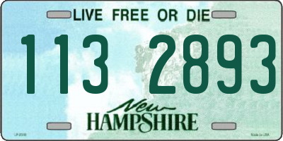 NH license plate 1132893