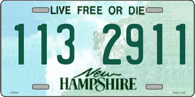 NH license plate 1132911
