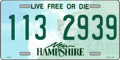 NH license plate 1132939