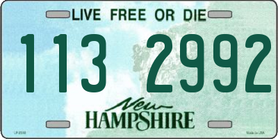 NH license plate 1132992