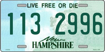 NH license plate 1132996