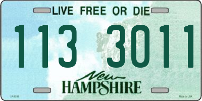NH license plate 1133011