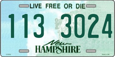 NH license plate 1133024
