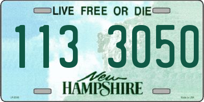 NH license plate 1133050