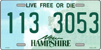 NH license plate 1133053