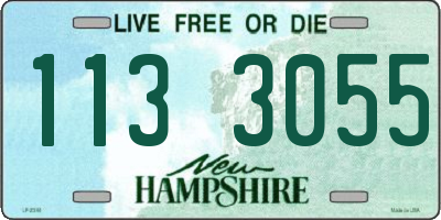 NH license plate 1133055