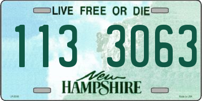 NH license plate 1133063