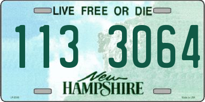 NH license plate 1133064