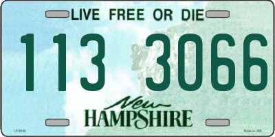 NH license plate 1133066