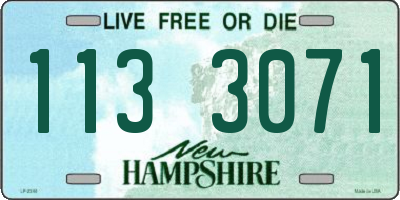 NH license plate 1133071