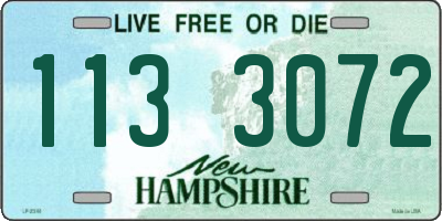 NH license plate 1133072