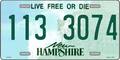 NH license plate 1133074