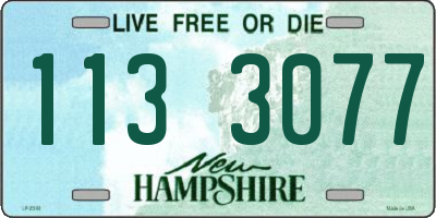 NH license plate 1133077