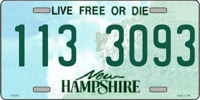 NH license plate 1133093