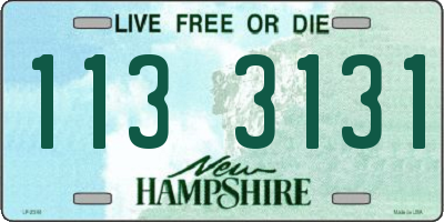 NH license plate 1133131
