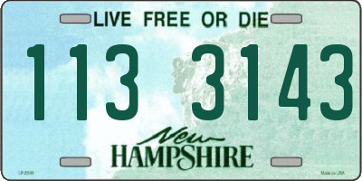 NH license plate 1133143