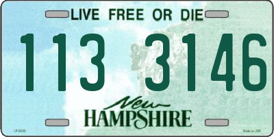 NH license plate 1133146
