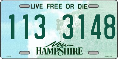 NH license plate 1133148
