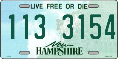 NH license plate 1133154