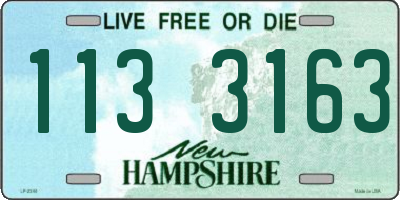 NH license plate 1133163
