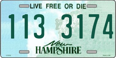 NH license plate 1133174