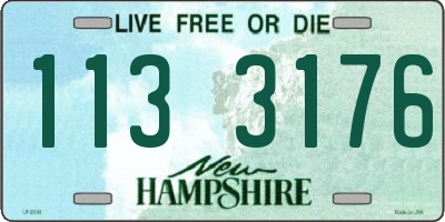 NH license plate 1133176
