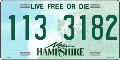 NH license plate 1133182