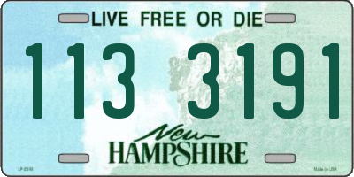 NH license plate 1133191