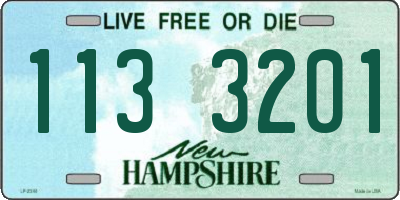 NH license plate 1133201