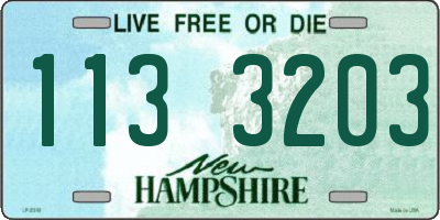NH license plate 1133203