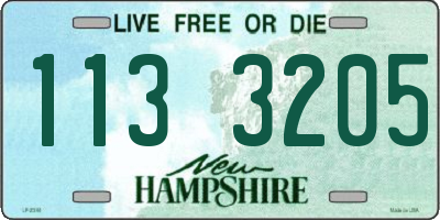 NH license plate 1133205