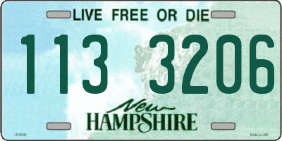 NH license plate 1133206