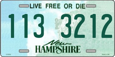 NH license plate 1133212