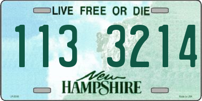 NH license plate 1133214