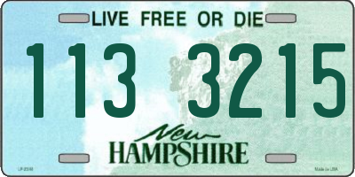 NH license plate 1133215