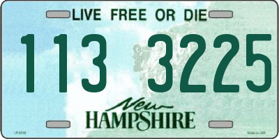 NH license plate 1133225