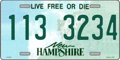 NH license plate 1133234
