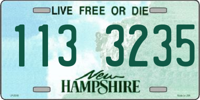 NH license plate 1133235