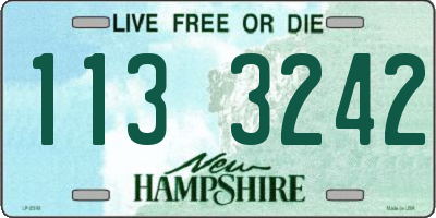 NH license plate 1133242
