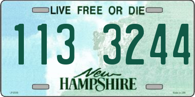 NH license plate 1133244