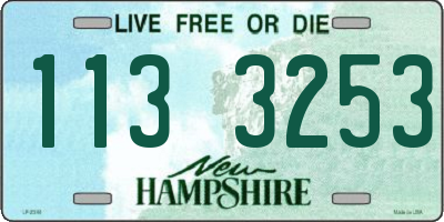 NH license plate 1133253