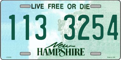 NH license plate 1133254