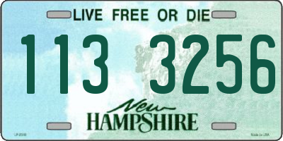 NH license plate 1133256
