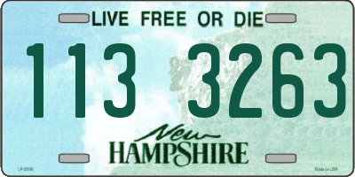 NH license plate 1133263