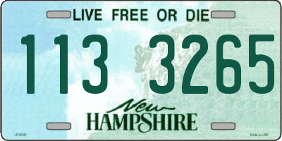 NH license plate 1133265