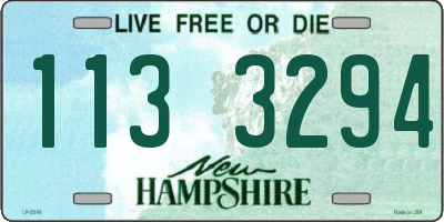 NH license plate 1133294