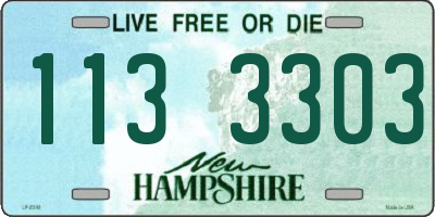 NH license plate 1133303
